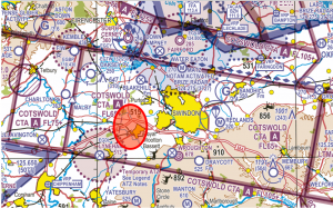 Area shown on a 1:500,000 chart