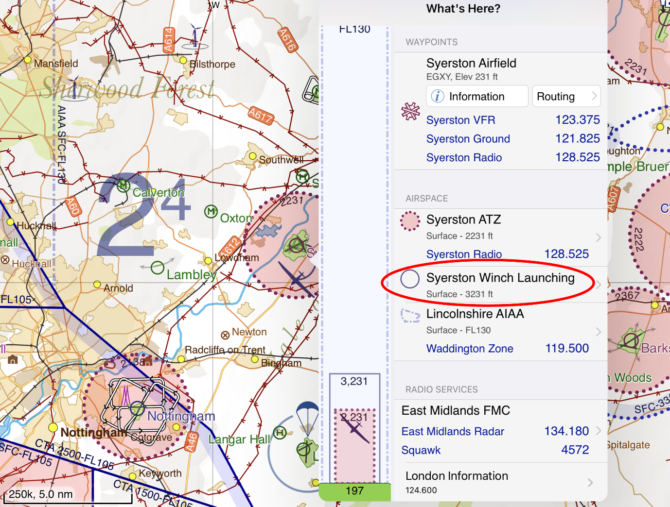 Figure 7 - VFR Moving Map information