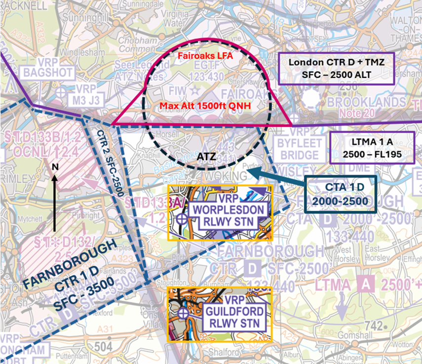 Figure 2 – CAA/NATS 1:250,000 England South – Ed.29